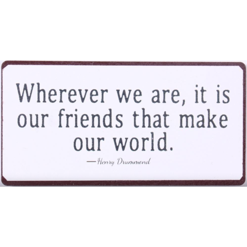 FRIENDS MAKE OUR WORLD 