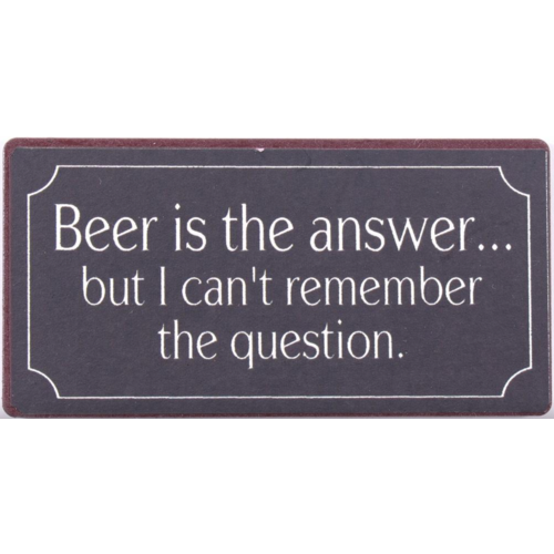 BEER THE ANSWER 