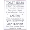 Toilet rules