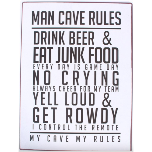 MAN CAVE RULES 