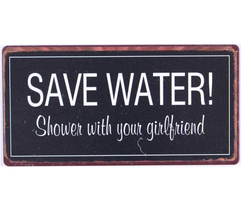 Save water! Shower with your girlfriend