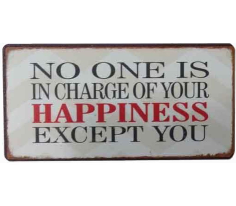 No one is in charge of your happiness except you