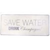 Save water drink champagne