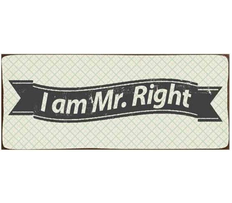 I am Mr. Right