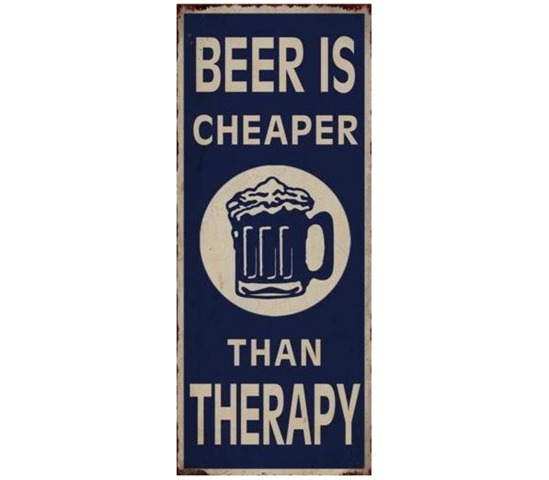 Beer is cheaper than therapy