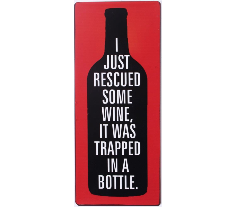 I just rescued some wine, it was trapped in a bottle.