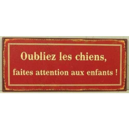 OUBLIEZ LES CHIENS 