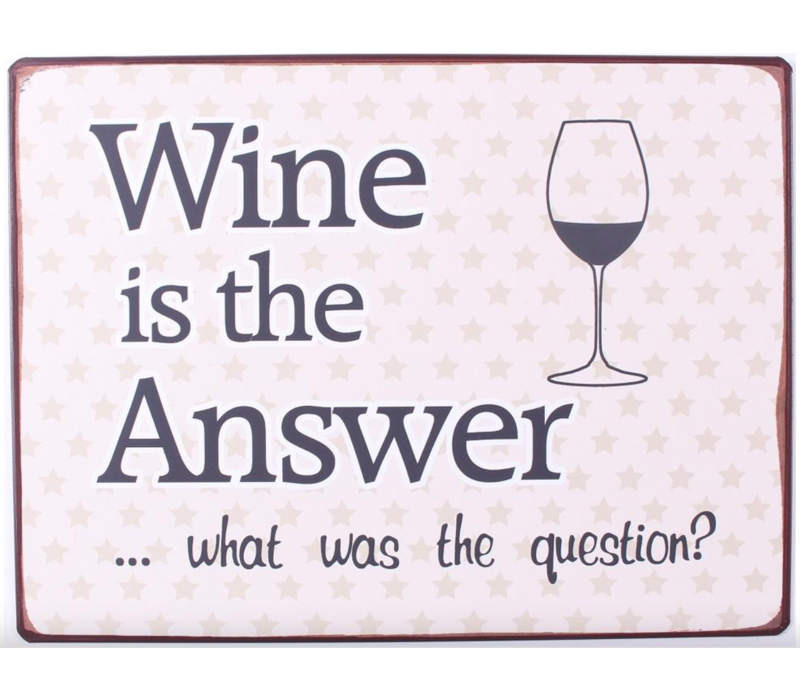 Wine is the answer... What was the question?