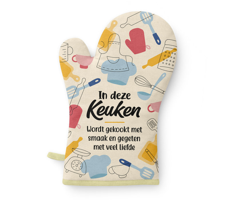 OVENHANDSCHOEN IN DEZE KEUKEN