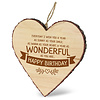 HOUTEN HARTJE - HAPPY BIRTHDAY