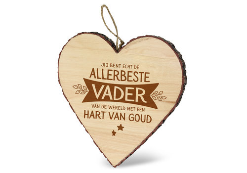 HOUTEN HARTJE - ALLERBESTE VADER