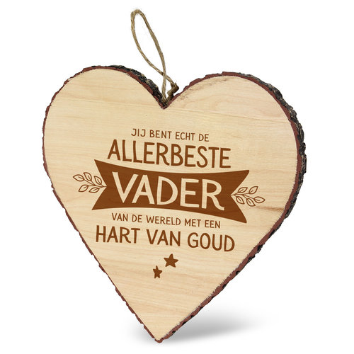 HOUTEN HARTJE - ALLERBESTE VADER 