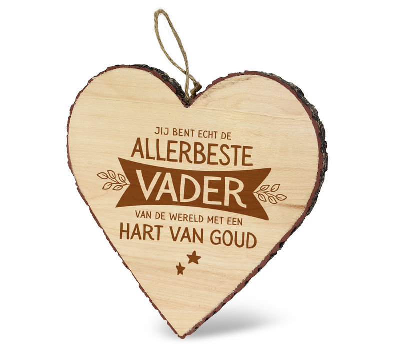 HOUTEN HARTJE - ALLERBESTE VADER