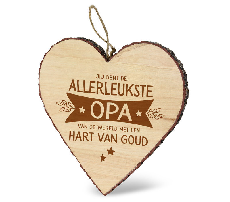 HOUTEN HARTJE - ALLERLEUKSTE OPA