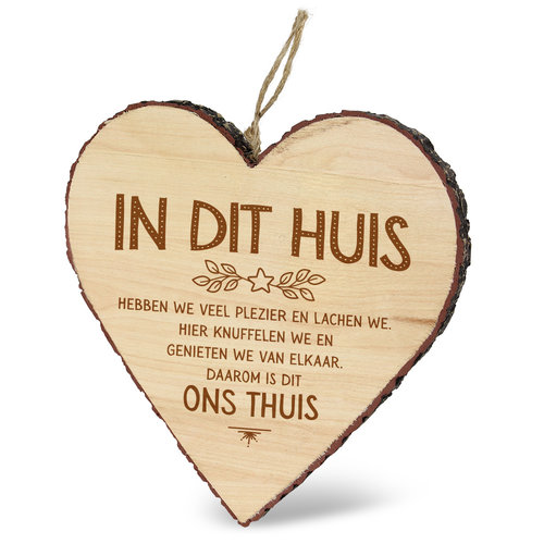 HOUTEN HARTJE - IN DIT HUIS 