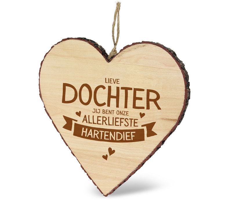 HOUTEN HARTJE - LIEVE DOCHTER