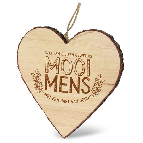 HOUTEN HARTJE - MOOI MENS 