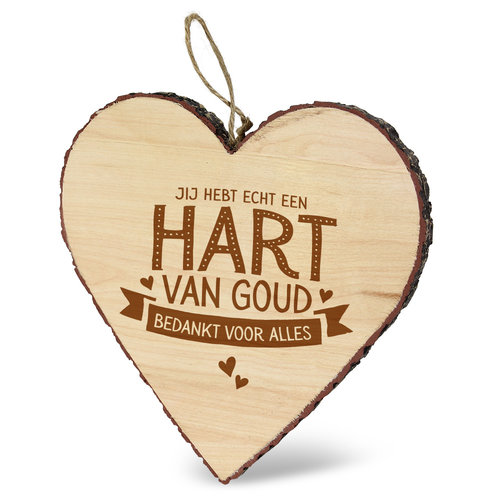 HOUTEN HARTJE - HART VAN GOUD 