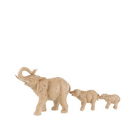 OLIFANT 3 OP RIJ BEIGE