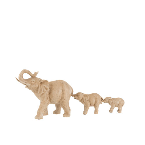 OLIFANT 3 OP RIJ BEIGE 