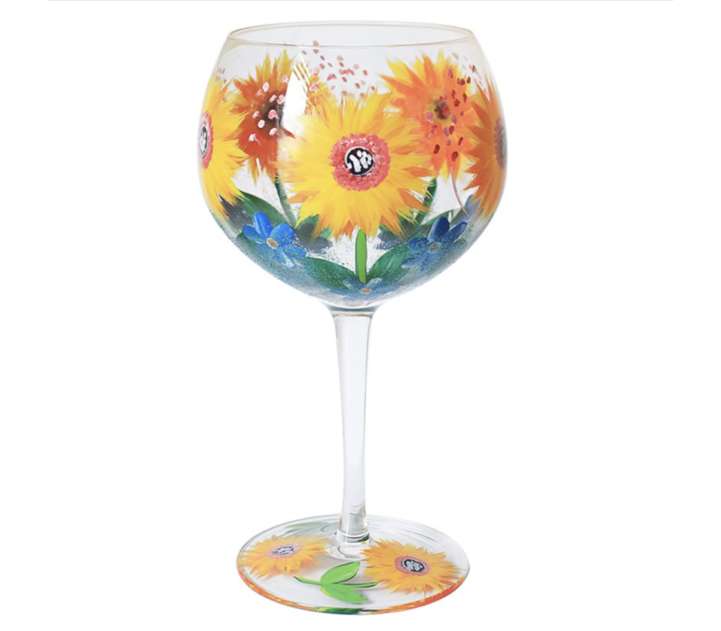 GIN GLAS ZONNEBLOEMEN