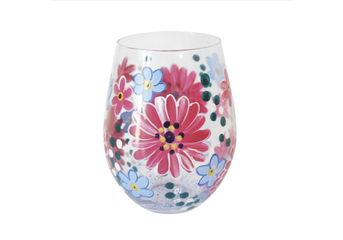 GIN GLAS PINK GERBERA SMALL