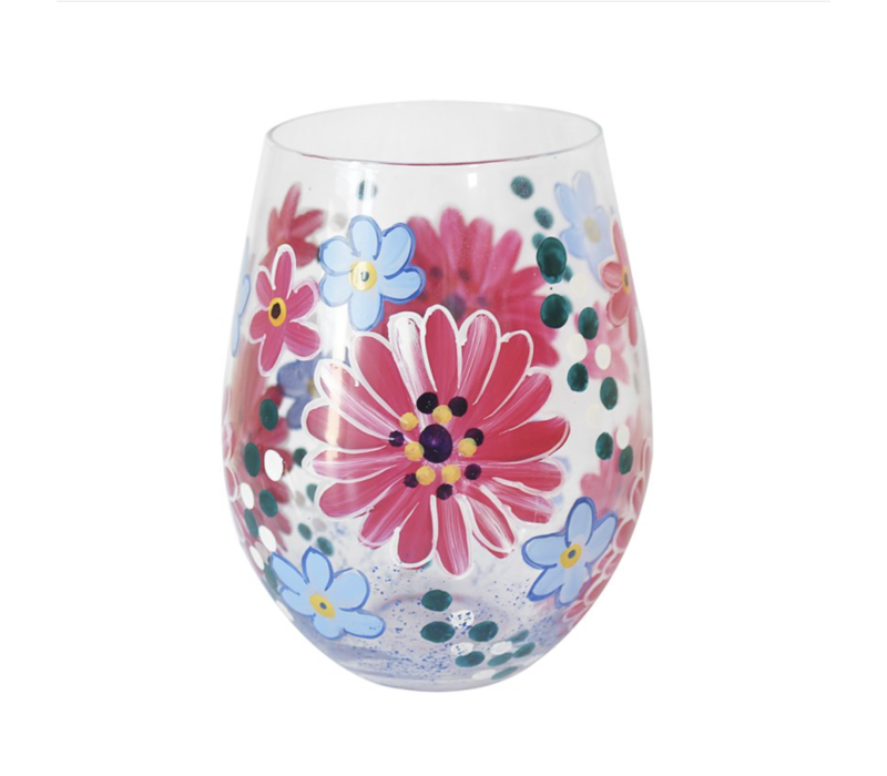 WATERGLAS PINK GERBERA