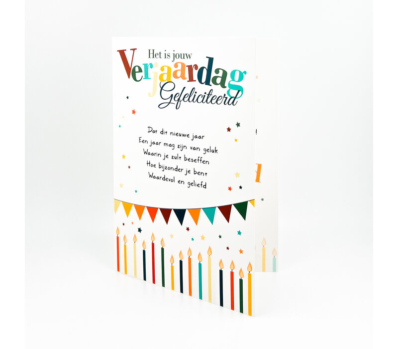 WENSKAART- HET IS JOUW VERJAARDAG GEFELICITEERD