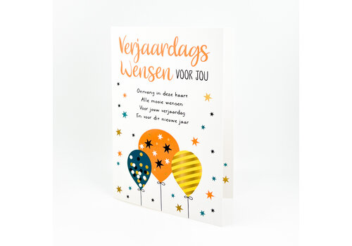 WENSKAART-  VERJAARDAGSWENSEN VOOR JOU