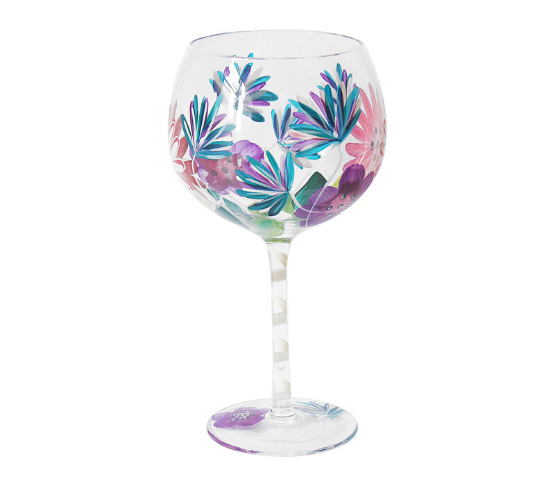 GIN GLAS ROZE GERBERA