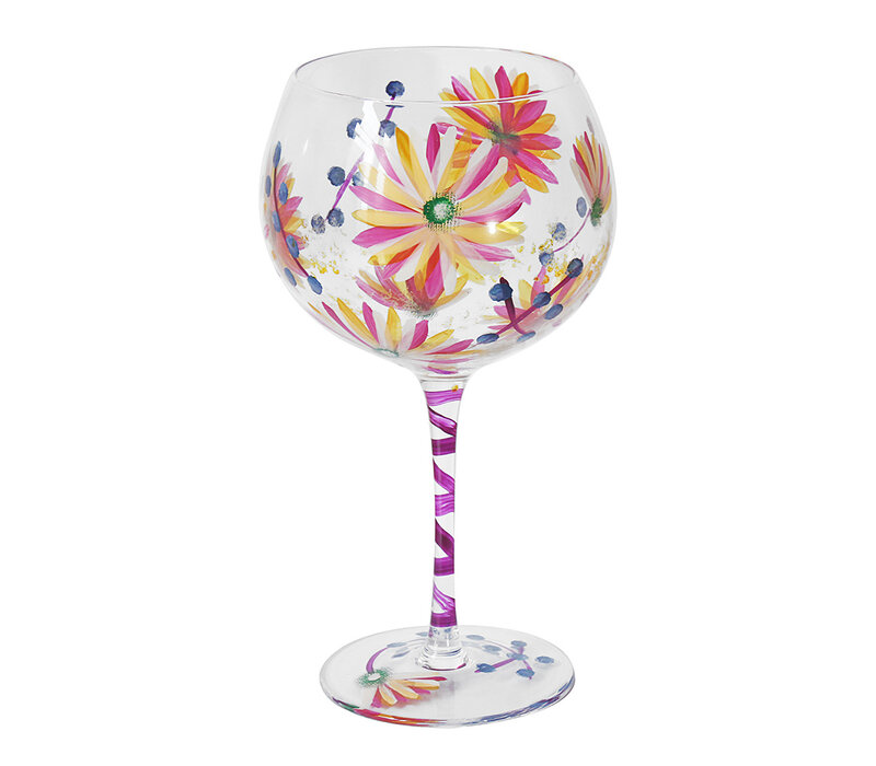 GIN GLAS ZOMERSE MADELIEFJES