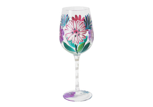WIJNGLAS ROZE GERBERA