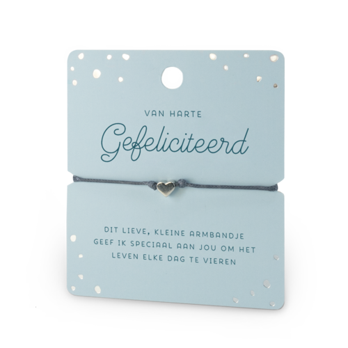 ARMBAND  - VAN HARTE GEFELICITEERD 