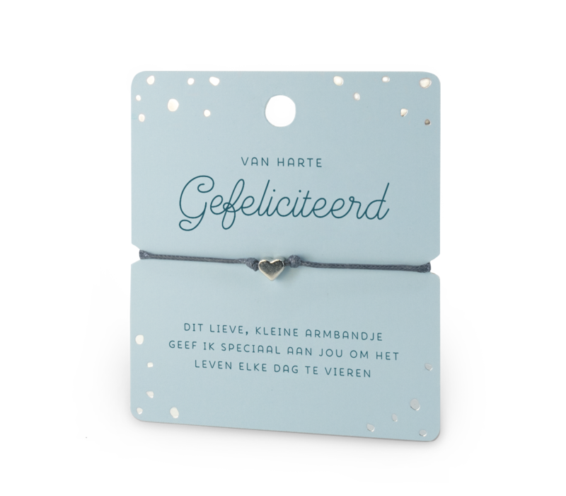 ARMBAND  - VAN HARTE GEFELICITEERD