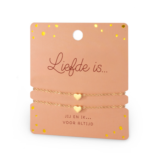 ARMBAND DUBBEL - LIEFDE IS 