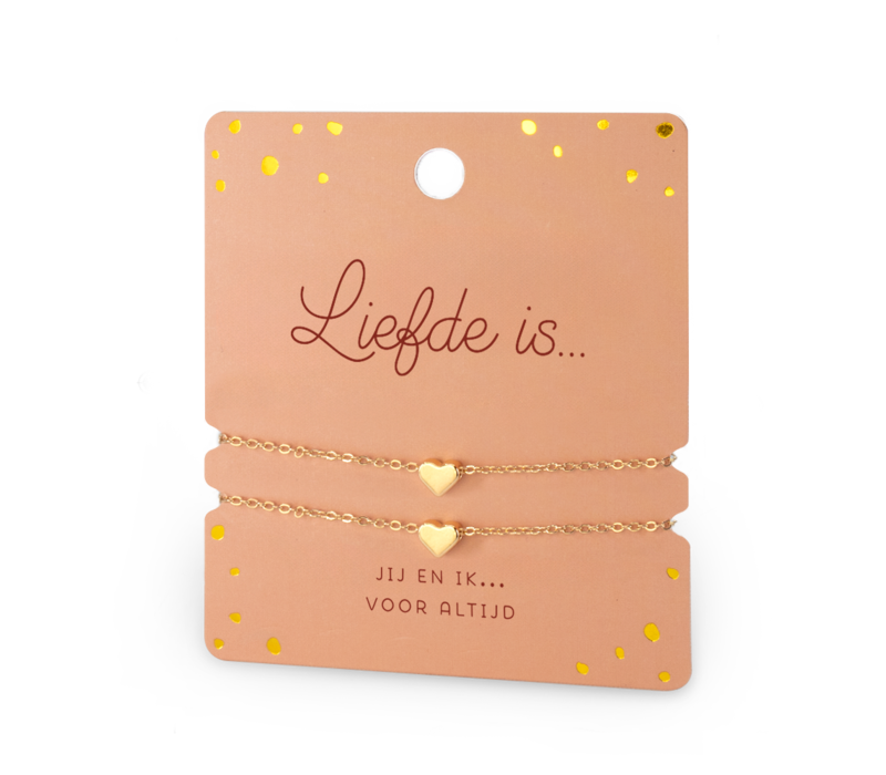 ARMBAND DUBBEL- LIEFDE IS