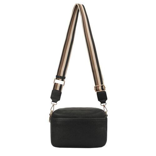 SCHOUDERTAS - CROSSBODY BAG  ZWART 