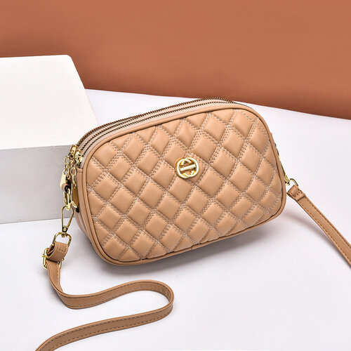 SCHOUDERTAS - TRIPLE SQUARE KHAKI 