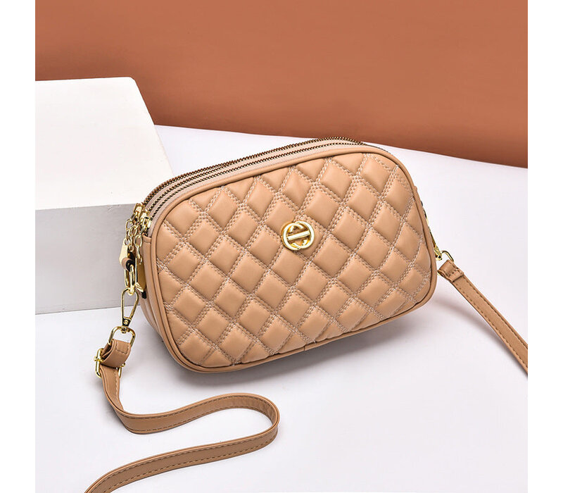 SCHOUDERTAS - TRIPLE SQUARE KHAKI