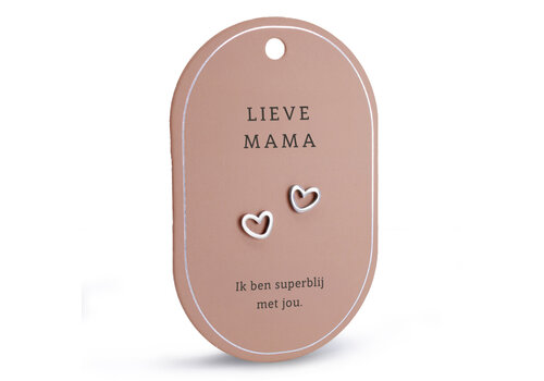 OORBELLEN - LIEVE MAMA ZILVER