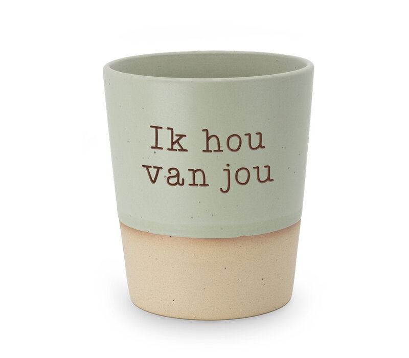 SPECIAL CERAMICS BEKER IK HOU VAN JOU
