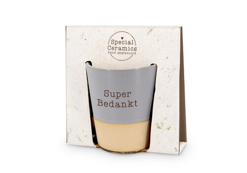 SPECIAL CERAMICS BEKER SUPER BEDANKT