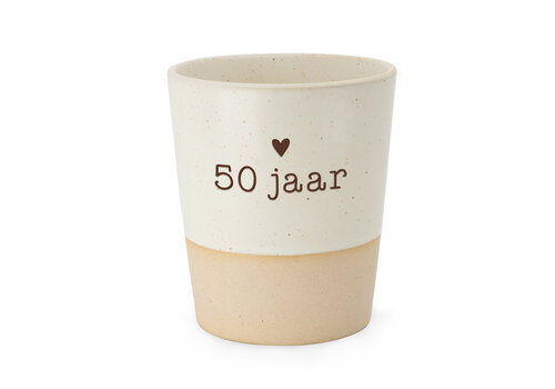 SPECIAL CERAMICS BEKER  50 JAAR