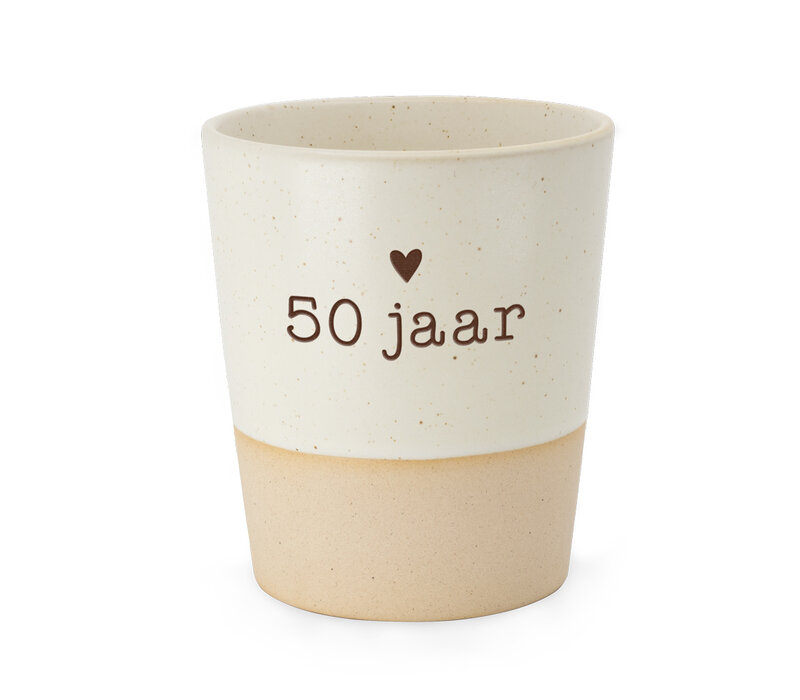 SPECIAL CERAMICS BEKER  50 JAAR