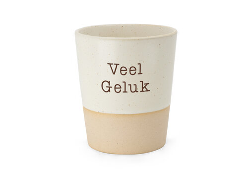 SPECIAL CERAMICS BEKER  VEEL GELUK
