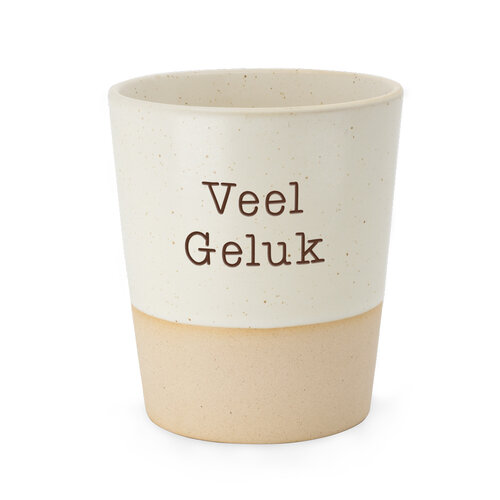 SPECIAL CERAMICS BEKER  VEEL GELUK 