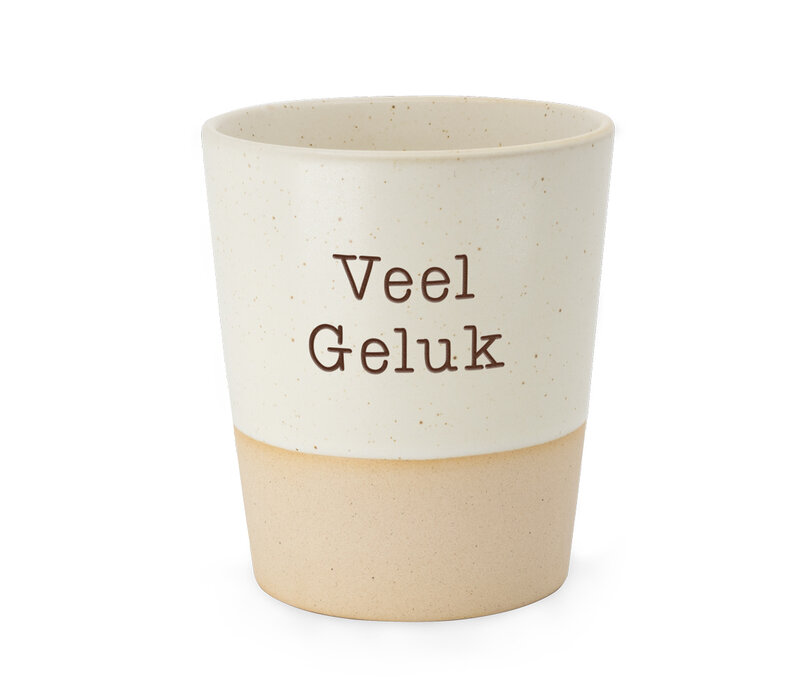 SPECIAL CERAMICS BEKER  VEEL GELUK