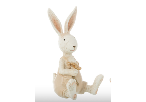 J-Line KONIJN - ZITTEND BLOEM