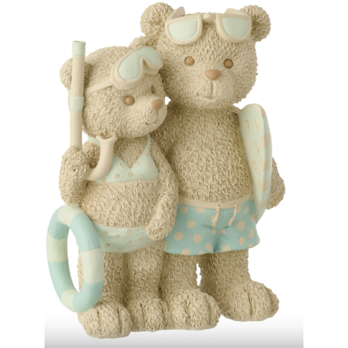 BEER - STRANDMEISJE EN JONGEN 