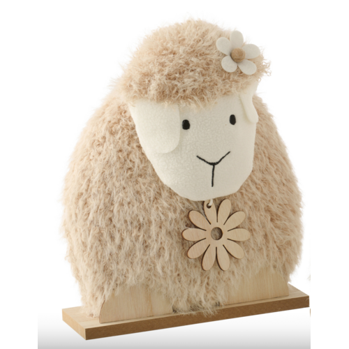 SCHAAP - BEIGE BLOEM LARGE 